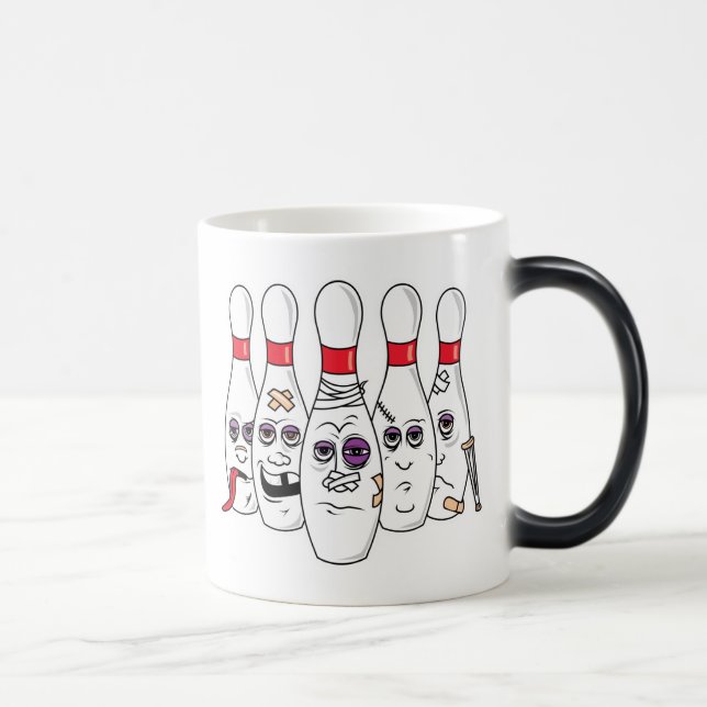 Mug Magic Drôle Beat Up Bowling Pins (Droite)