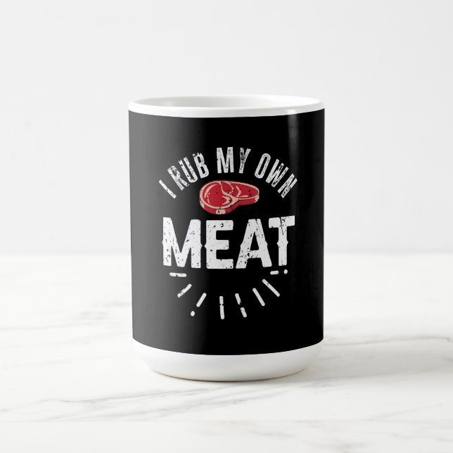 Mug Magic Drôle Chef BBQ Plaisanter Cadeau Rub Ma propre via (Centre)