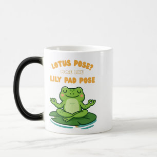 Mug Magic Drôle Frog Yoga Cartoon Lotus Lily Poche Conceptio