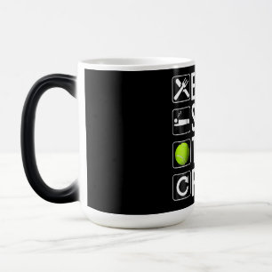 Mug Magic Drôle Joueur de tennis cadeau - Mange Sleep Tennis