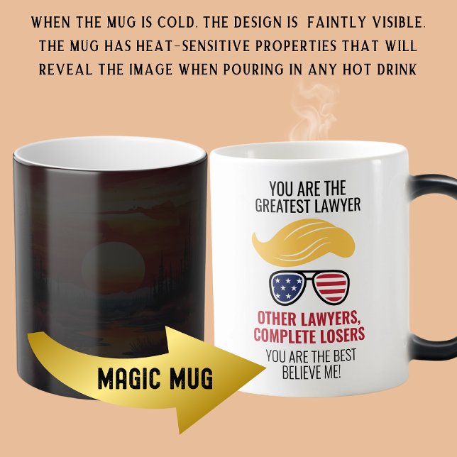 Mug Magic Drôle Trump meilleur avocat (Créateur téléchargé)