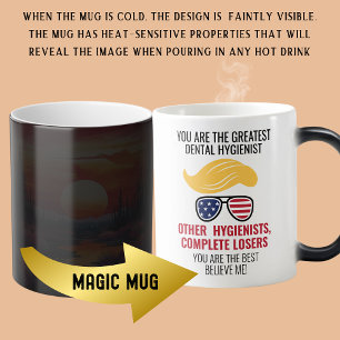 Mug Magic Drôle Trump meilleur hygiéniste dentaire