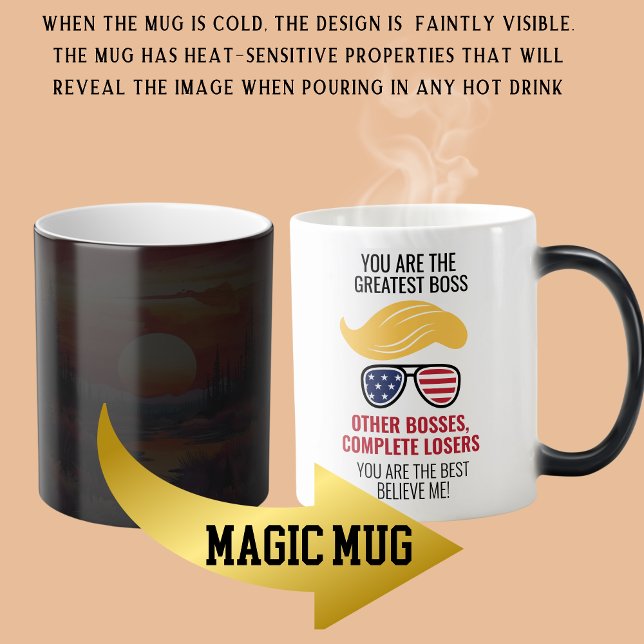Mug Magic Drôle Trump meilleur patron (Créateur téléchargé)