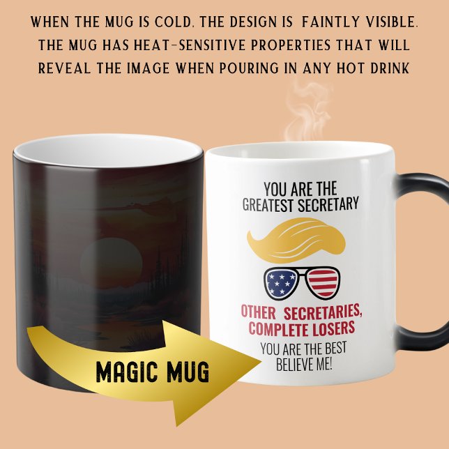 Mug Magic Drôle Trump meilleur secrétaire (Créateur téléchargé)