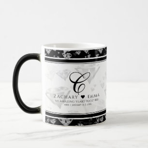 Mug Magic Élégant 60ème 75ème anniversaire de Mariage de dia