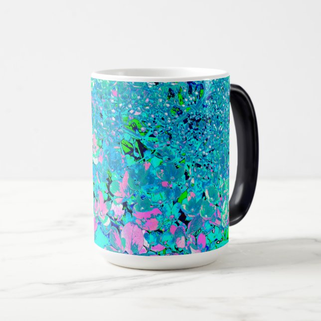 Mug Magic Élégant Limelight rose et bleu Hydrangea (Devant droit)