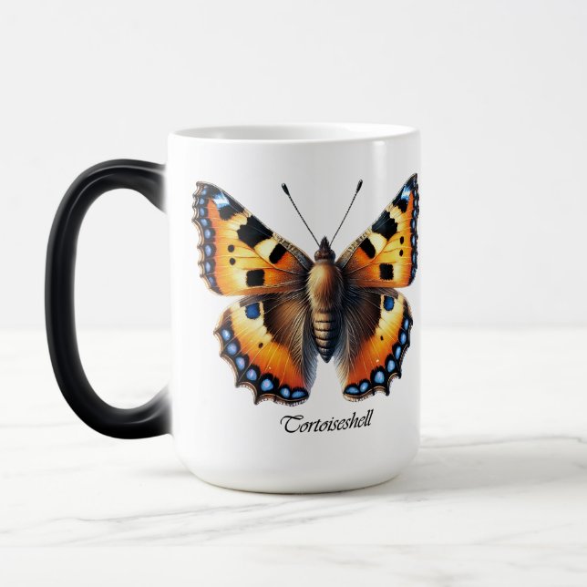 Mug Magic Élégant Papillon Écaillé Tortue Enveloppe  (Gauche)