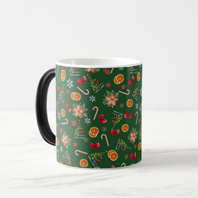 Mug Magic Élégant Sucré Mignon Cookies de Noël Canne à Sucre (Devant gauche)