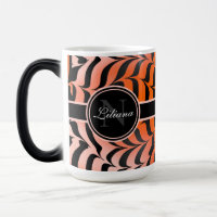 Elégante esthétique Peau de tigre orange et noir