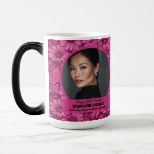 Mug Magic Élégante Fleur d'Anniversaire Unique