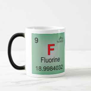 Mug Magic Élément individuel de fluor du Tableau périodiq