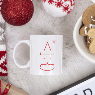 Mug Magic Émoticône mignonne drôle de Père Noël Nerd Geek Ch
