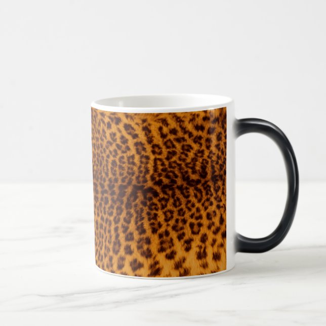Mug Magic Empreinte de léopard noir tache Modèle de texture  (Droite)