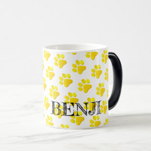 Mug Magic Empreintes de pattes NOM DE L'ANIMAL Moderne Quatr