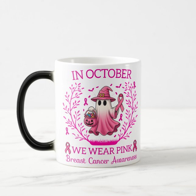 Mug Magic En Octobre Nous Portons Le Ghost Ghost Witch Cance (Gauche)