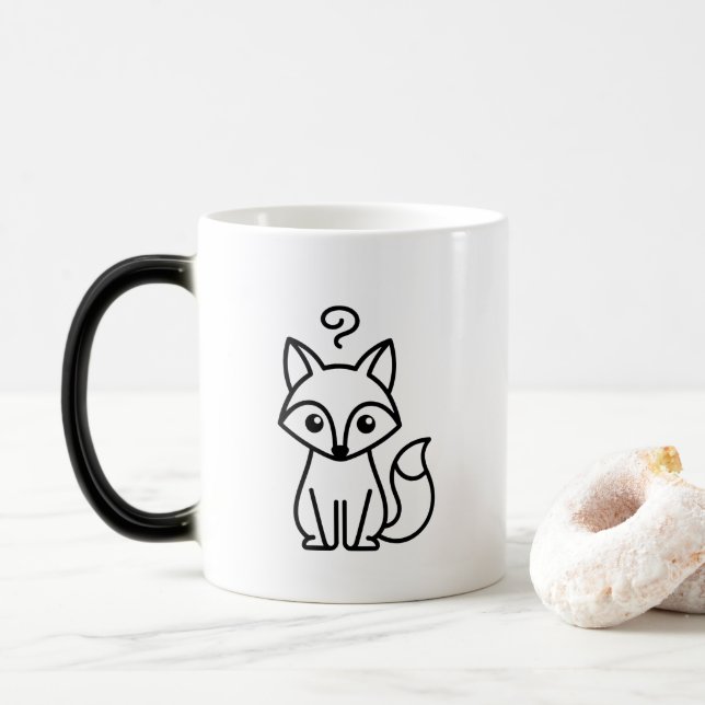 Mug Magic Encore une fois à trop réfléchir Renard (Avec donut)