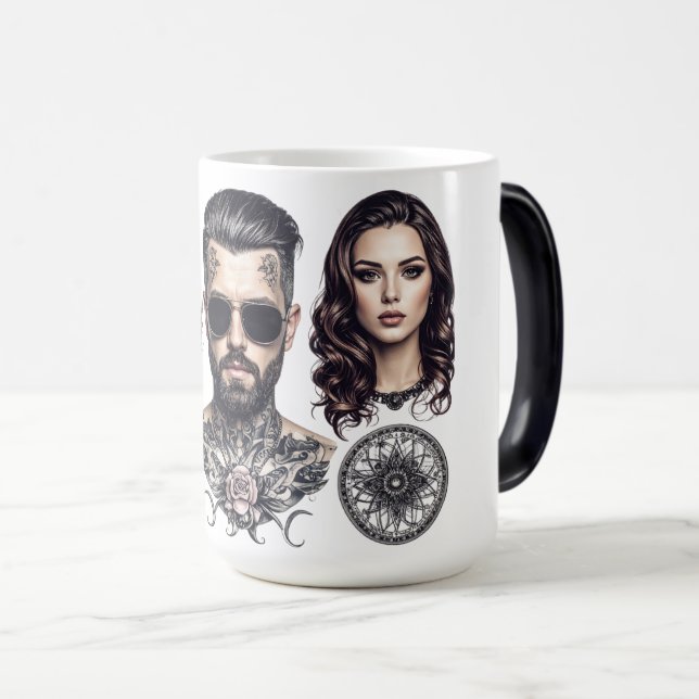 Mug Magic Encre permanente, temps de vol (Devant droit)