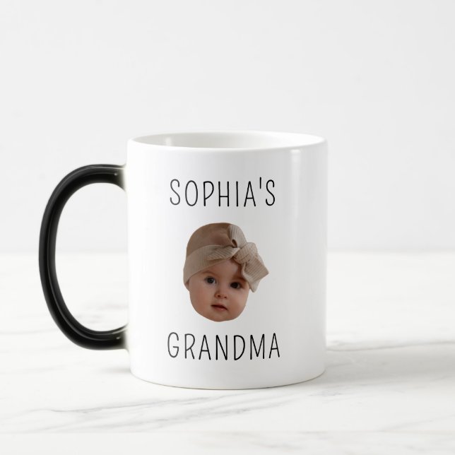Mug Magic Enfant personnalisé moderne avec bébé photo grand- (Gauche)