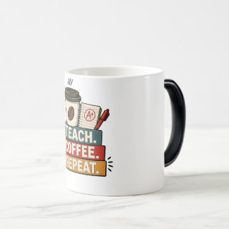 Mug Magic Enseigner Café Répéter Prof Retro Rentrée Scolaire
