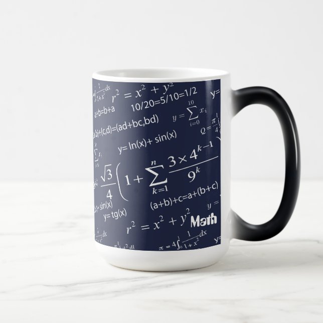 Mug Magic Équations pour les professeurs de mathématiques et (Droite)
