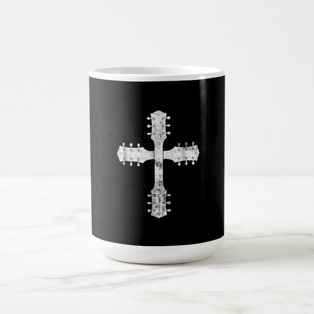 Mug Magic équipe chrétienne de culte guitare cross (Centre)
