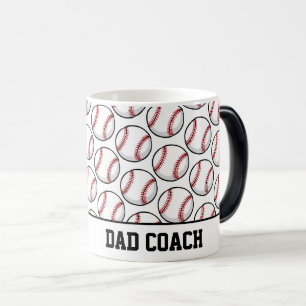 Mug Magic Équipe de baseball Nom DAD COACH Sports Little Lea