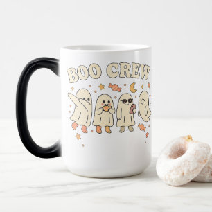 Mug Magic Équipe de fantômes mignons, design rétro Halloween