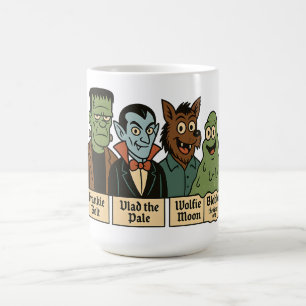 Mug Magic Équipe de monstres Frankie Vlad Wolfie Blobbo Dess
