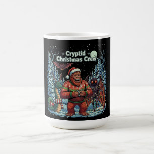 Mug Magic Équipe de Noël drôle de cryptide Bigfoot, Mothma