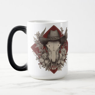 Mug Magic Esprit de l'Ouest – Crâne de Cheval et Motif Flora