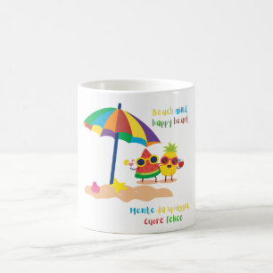 Mug Magic Été esprit de plage, cœur heureux