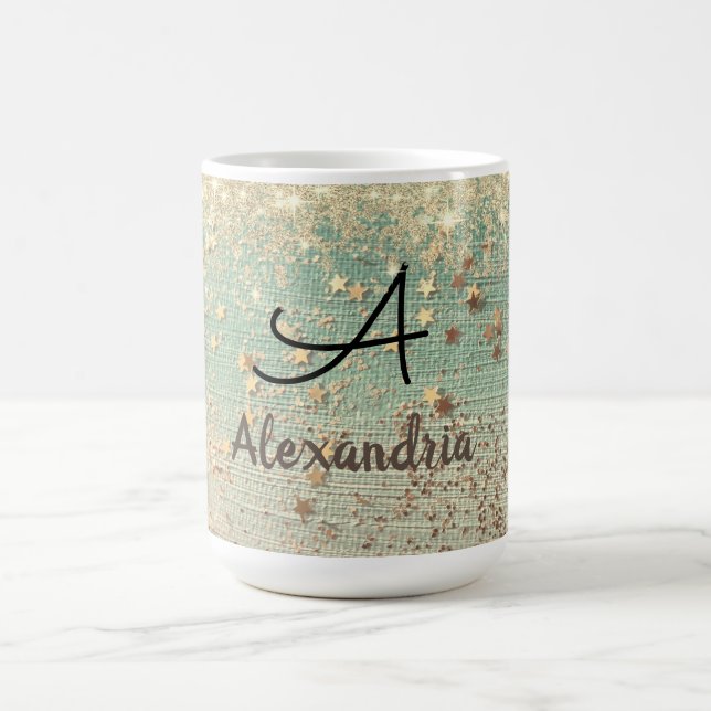 Mug Magic Étoiles de Parties scintillant Monogram Gold sur S (Centre)