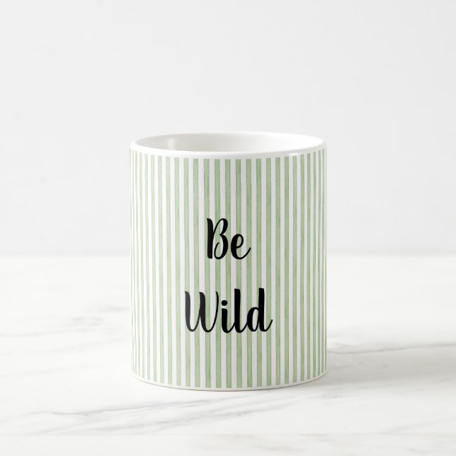 Mug Magic Être des rayures vertes sauvages (Centre)