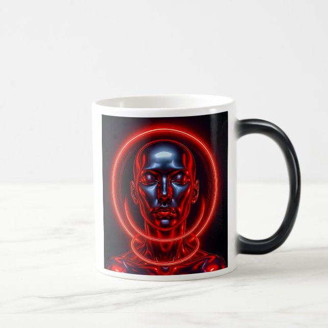 Mug Magic Éveil rouge bouddha futuriste (Droite)