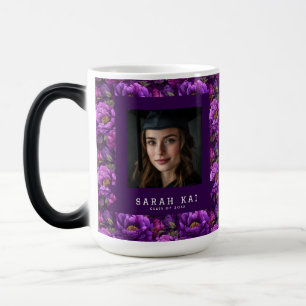 Mug Magic Exercice de début coloré imprimé de pivoines