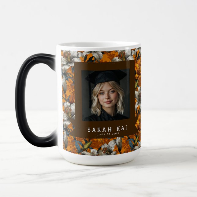 Mug Magic Exercice de début Élégant Motif de Lys (Gauche)