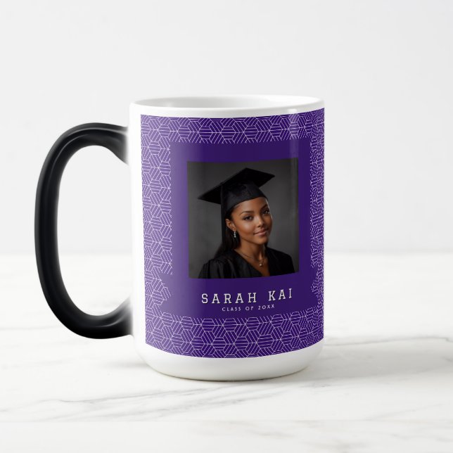 Mug Magic Exercice de début joli imprimé hexagone (Gauche)