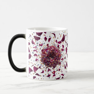 Mug Magic Explosion de confettis de pétales de rose romantiq