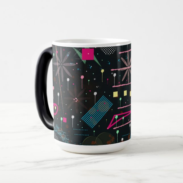 Mug Magic Expressionnisme abstrait maximaliste (Devant gauche)