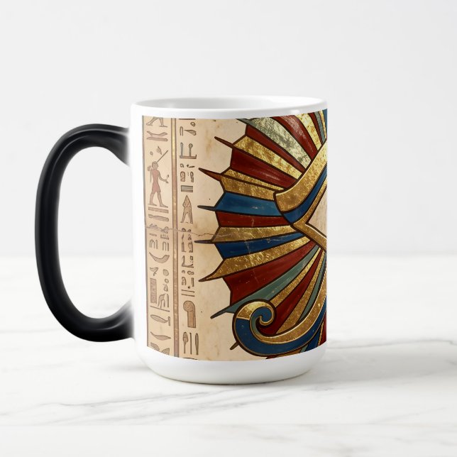 Mug Magic Eye of Horus with Hieroglyphs Egyptian Spiritual (Gauche)
