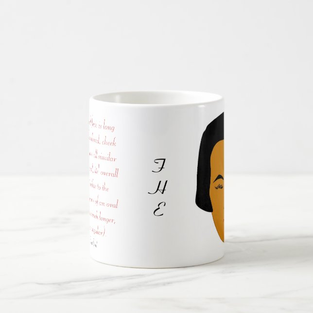 Mug Magic Façades Haut de gamme Quotidien Oblong forme visag (Centre)