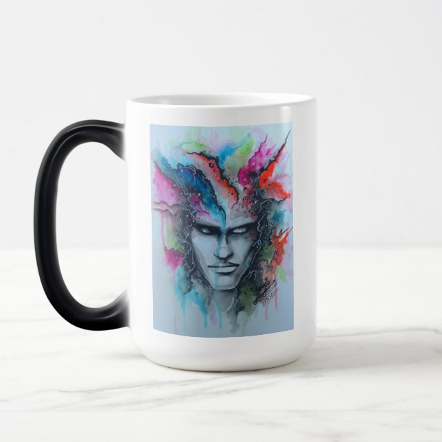 Mug Magic Face d'aquarelle (Gauche)
