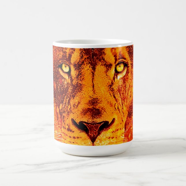 Mug Magic Face de lion orange (Centre)