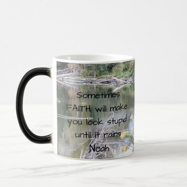Mug Magic Faith Humour Inspirationnel Citation Bible Christi (Gauche)