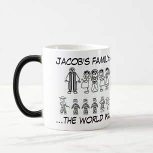 Mug Magic Famille de Jacob : drôle de boue activée par la ch