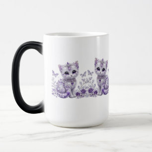 Mug Magic Fantaisie de chaton royal violet