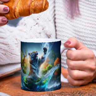 Mug Magic Fantaisie de faune de la nature sauvage du tigre m