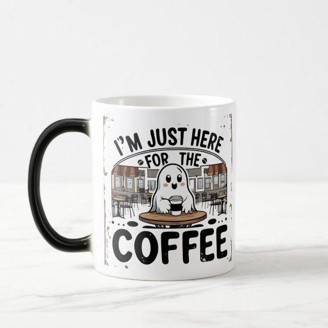 Mug Magic Fantôme ici pour le café (Gauche)