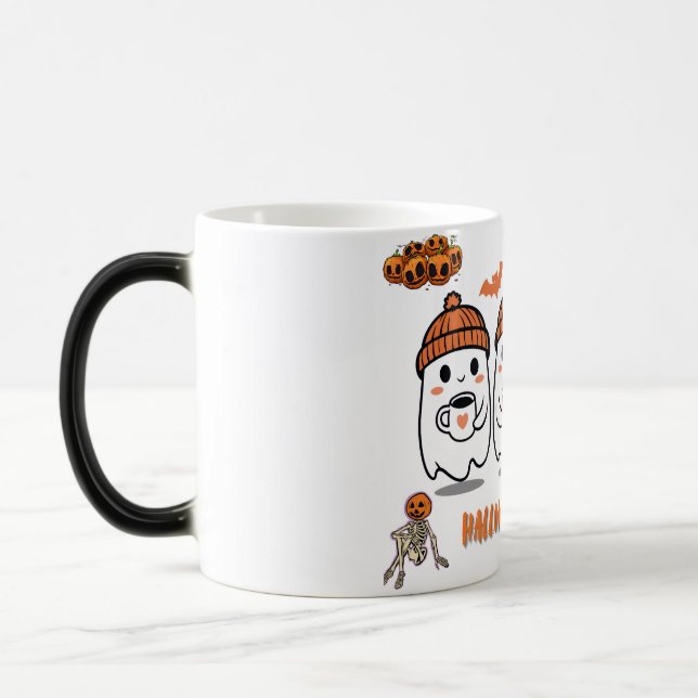 Mug Magic Fantômes de café cosy d'automne – Halloween (Gauche)
