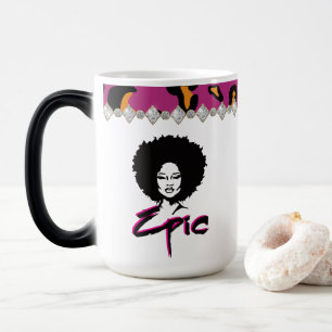 Mug Magic Femme afro-américaine noire afro-américaine épique